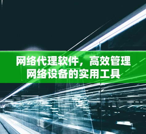 网络代理软件，高效管理网络设备的实用工具