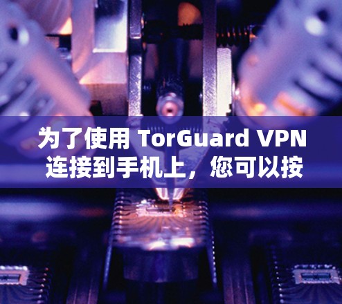 为了使用 TorGuard VPN 连接到手机上，您可以按照以下步骤进行