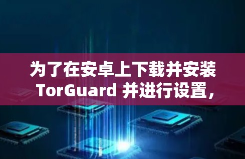 为了在安卓上下载并安装 TorGuard 并进行设置，按照以下步骤操作