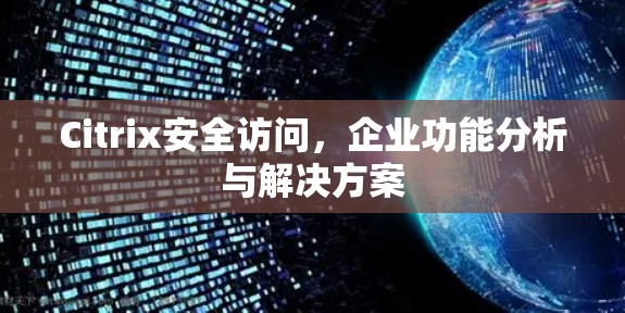 Citrix安全访问,企业功能分析与解决方案 Citrix安全访问,企业功能分析与解决方案