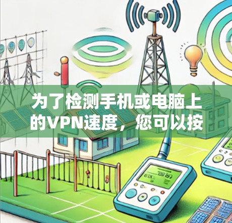 为了检测手机或电脑上的VPN速度,您可以按照以下步骤操作 为了检测手机或电脑上的VPN速度,您可以按照以下步骤操作