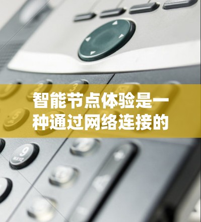 智能节点体验是一种通过网络连接的智能设备系统，旨在实现智能、高效、安全的网络管理。以下是其主要技术、应用领域和应用场景的详细说明