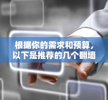 根据你的需求和预算，以下是推荐的几个翻墙软件，并详细说明它们的优势和适合的情况